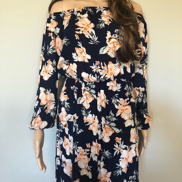 Floral off the shoulder dress size S - Picture 4 of 7